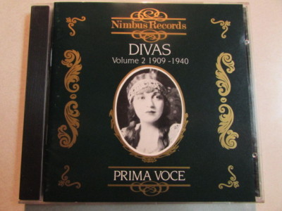 DIVAS VOLUME 2 1909-1940 PRIMA VOCE 1991 PRE-OWNED 18 TRK CD NI 7818 CLASSICAL