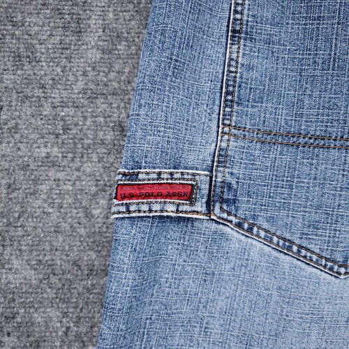VINTAGE US Polo Assn. Shorts Mens 42 Blue Baggy Jorts Skater Carpenter Baggy Y2K - Picture 11 of 12