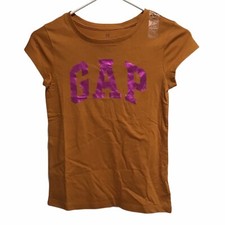 Gap Logo Girl T-shirt size L Orange/Pink Short Sleeve