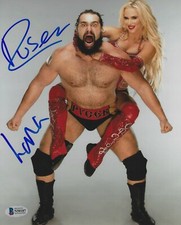 Rusev & Lana Signed 8x10 Photo BAS Beckett COA WWE Wrestling Picture Autograph H