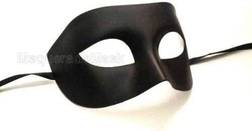 Máscara Palo de Palo de Palo de Mascarada Negra Par Pluma de Avestruz Disfraz Fiesta de Año Nuevo Foto 4 de 4