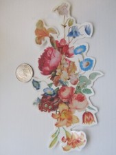 SHIP FROM NY - Temporary Tattoo - Multi Flowers 7" long 