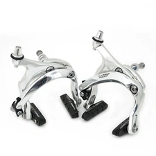 TEKTRO R559 Caliper Brake Set Long Reach 53-73mm Recessed Nut , Silver