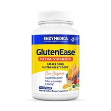 Extra Strength GlutenEase Enzymes for Gluten Casein Digestive Support 60 Count