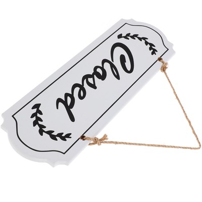  Open Closed Sign for Business Shops Doors Windows Functional Wooden Hanging
