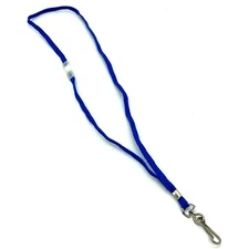 BLUE Neck Lanyard 36” ID Badge Holder Swivel Hook Safety Breakaway Lot of 25