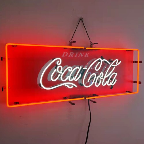 Insegna al neon per bevande Coca Cola 29""x11"" ristorante negozio di alimentari negozio decorazione da parete - Foto 2 di 5