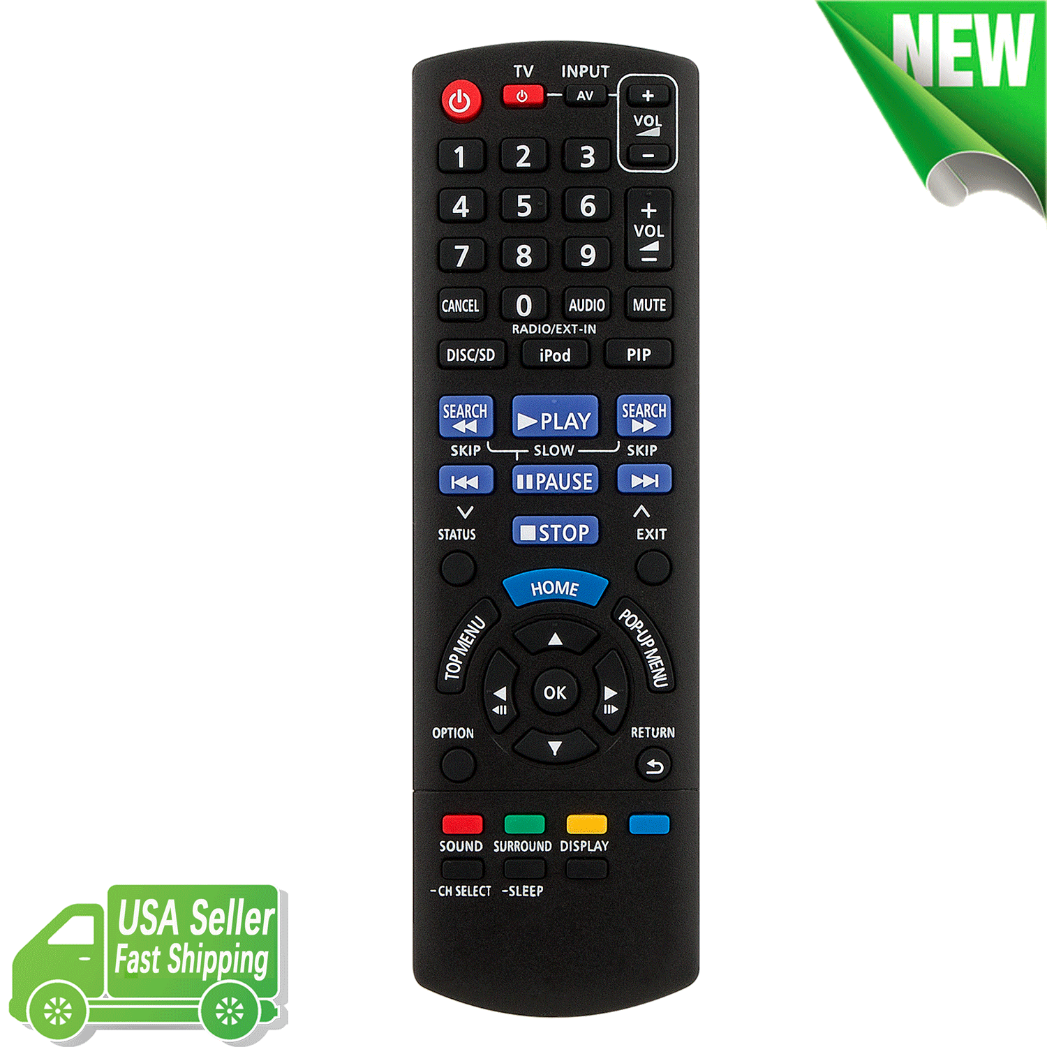 New N2QAYB000631 Replacement Remote control for Panasonic Home Theater System