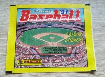 Panini 1 Tüte Baseball 1991 MLB 91 Bustina Pochette Packet Pack Sobre Topps
