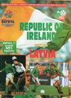 REPUBLIC OF IRELAND V LATVIA EURO QUALIFIER 11/10/1995