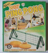 1982 Parker Brothers Official Nerf Ping Pong Set in Retail Box with Instructions