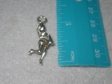 Moveable Sterling Silver Charm Cheerleader