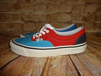 vans shoes red blue yellow