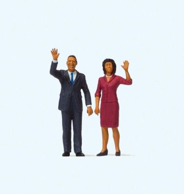 PREISER Einzelfigur 1:87 President Obama and The First Lady H0 28144