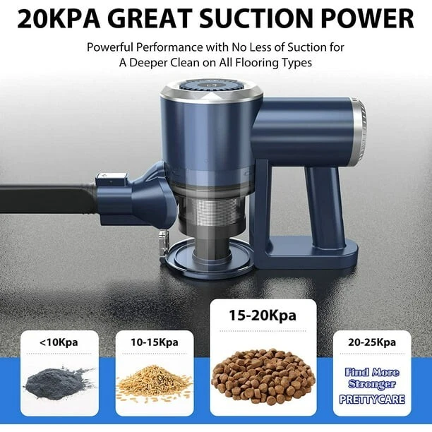 Prettycare Cordless Stick Vacuum Cleaner Lightweight for Carpet Floor Pet... - Image 3 of 4