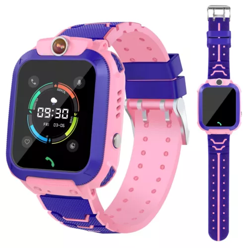 Kinder Telefonuhr Smartwatch GPS LBS Uhr SOS SIM Wasserdicht Kids Armbanduhr - Bild 1 von 11