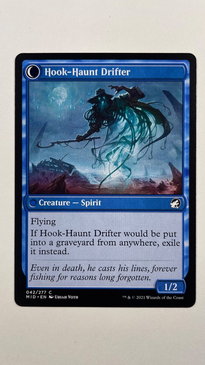 MTG Innistrad Midnight Baithook Angler Hook-Haunt Drifter 042/277