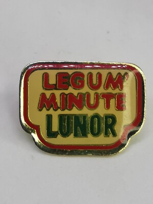 Vintage Pins Pins Sammler Werbung LEGUM' MINUTE LUNOR Konvolut PS016