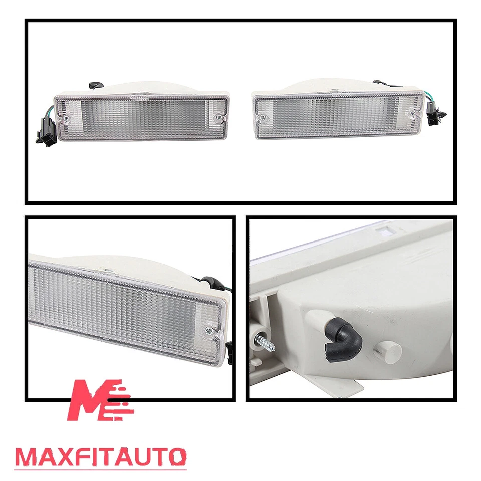 For Nissan D21 1986-1997 Hardbody Pickup Front Bumper Driving Fog Lights Pair Foto 2 de 4