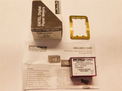 Datel DMS-20PC-7-DCM-C Self Powered LED Display -36 to -75Vdc DC Voltage Monitor