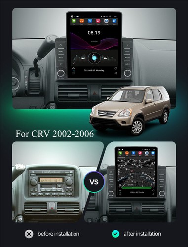 Fit For 2002-2006 Honda CR-V Car GPS Multimedia Player Head Unit HD Video WIFI - Foto 2 di 22
