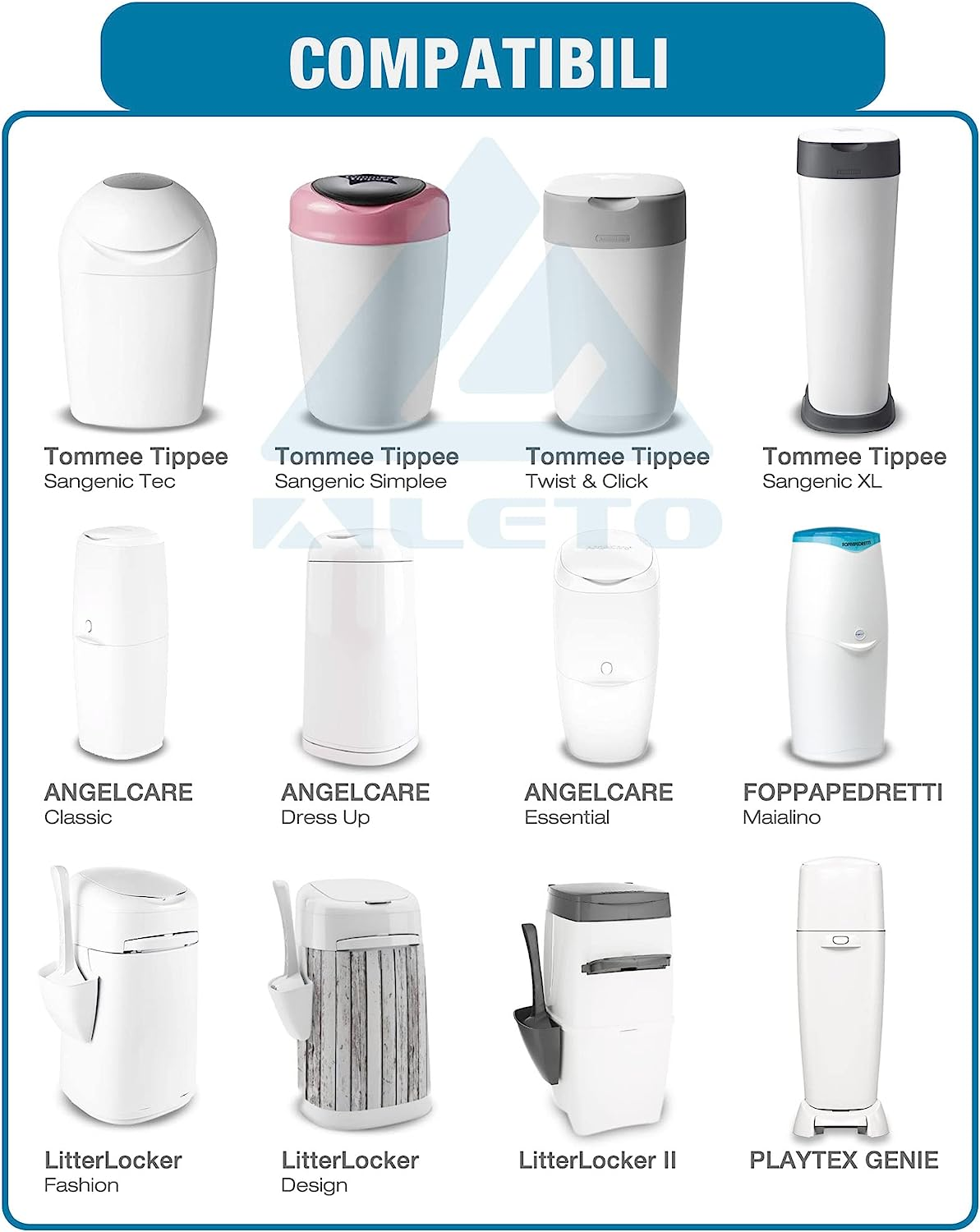 Mom S Aide Ricarica Compatibile Con Mangiapannolini Angelcare