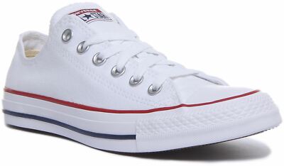 Converse M7652C Ox All Star Core Low Top Lace Up Mens Sneaker In White UK 7- 13