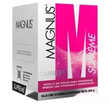 Omnilife Magnus Supreme | OML | Energy & Brain Supplement | Box w/ 30 Packets