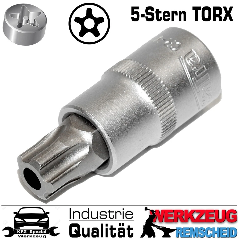 12-tlg Fünfstern TORX IPR Sicherheits Stecknuss Steckschlüssel Bits TS8 - TS60 - Bild 3 von 4