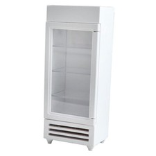 Mini Dollhouse Miniature Refrigerator Model 1:12 Scale Wooden Fridge White  
