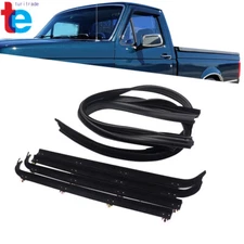 6pc Window Sweep/Run Channel Weatherstrip Set For 1987-1997 Ford Pickup Truck