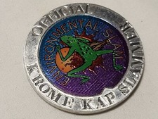 Vintage 1994 Aluminum POGS SLAMMER Environmental Slam Official Krome Kap Slammer
