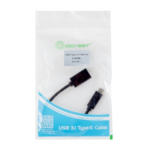 2 x SY-ADA20177 USB 3.1 Type-C Male to USB2.0 Type-A Female Data Cable NEW - Picture 4 of 4
