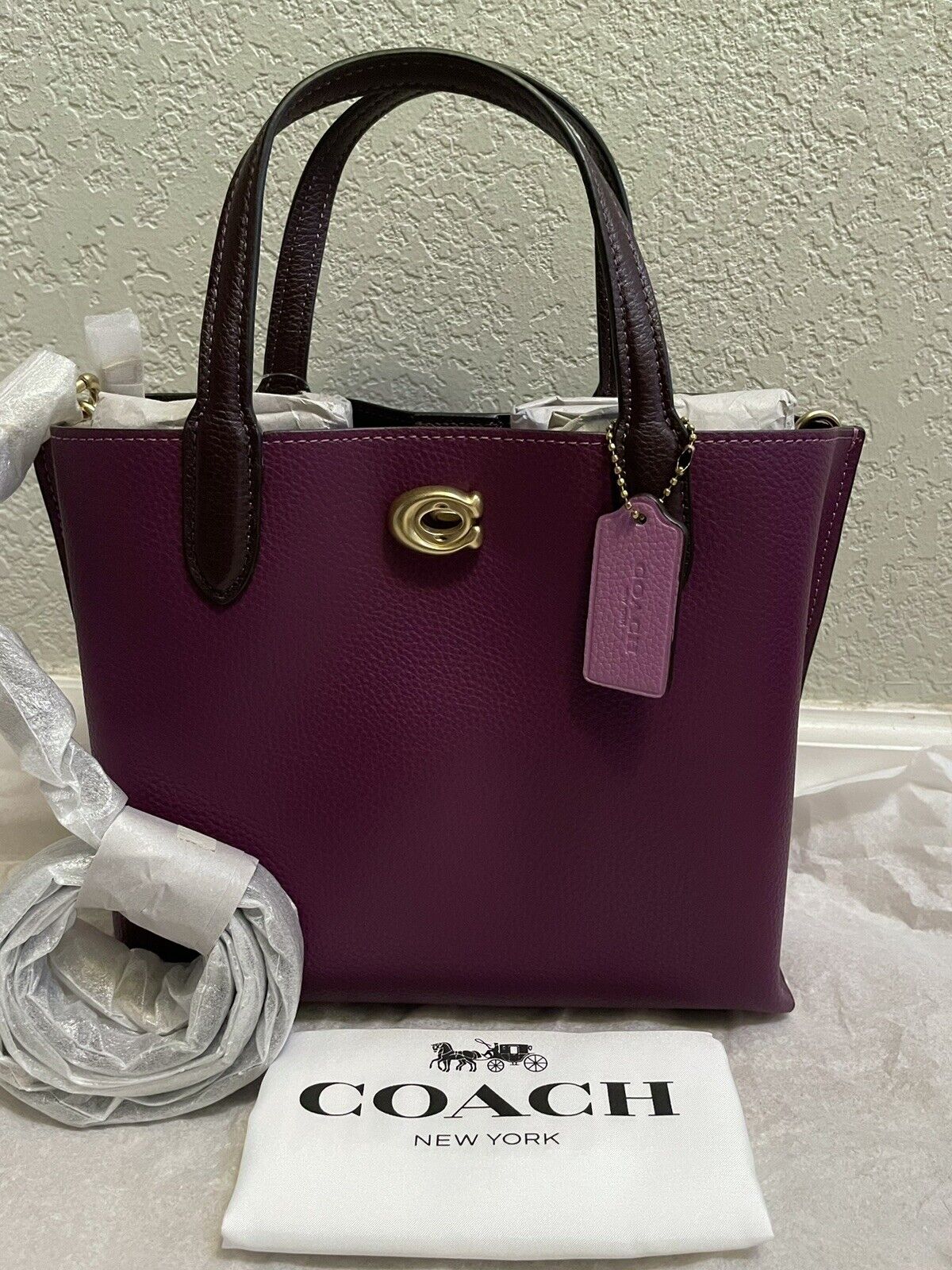 ☆COACH☆ willow tote in colorblock