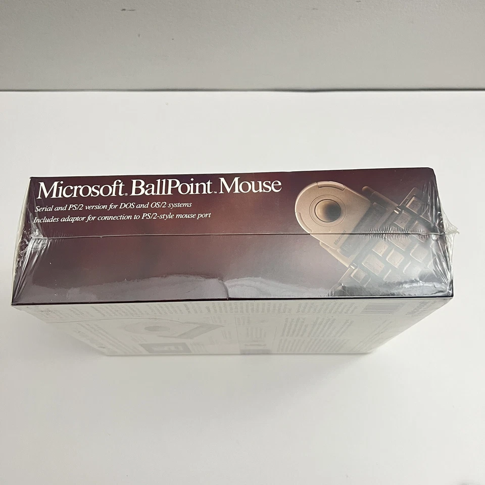 Vintage Microsoft Ballpoint Mouse 1990 Complete NEW SEALED - Image 4 of 4
