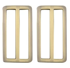 50mm/2" Metal Slider Tri Glide Buttons Webbing Strap Adjustable Buckle Fasten...