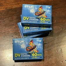 New TDK DVM-60ME 60 Minute Mini DV Video Cassettes Lot Of 4