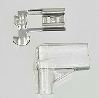 25+25 4,8 Winkel Kabelschuhe + TüLlen KabelsteckhüLsen Flachstecker Crimp Auto