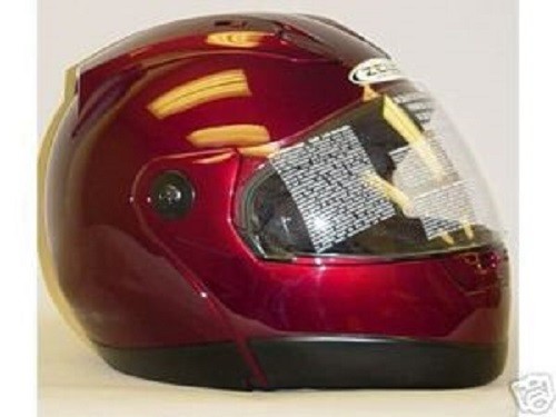 Motorcycle Helmet Zeus 508W Street Wine Red Size X-Small New - Afbeelding 1 van 1