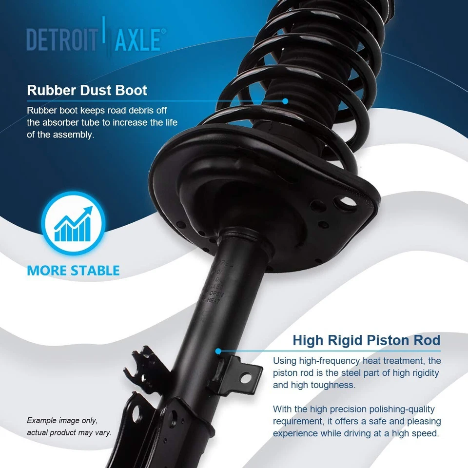 12pc Front Rear Struts Coil Spring Tie Rod Sway Bar for 2007 - 2011 Toyota Camry - Image 4 of 4