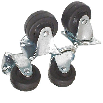 TOOLZONE Caster Wheels 40mm X 4 Castor Wheels. 2 Fixed Casters 2 Swivel Castor wheels