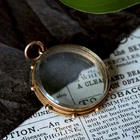 LOVELY ANTIQUE VICTORIAN ENGLISH 9K GOLD DOUBLE LOCKET PENDANT c1890