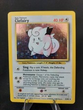 Clefairy 5/102 - Set Base Holo Vintage WoTC 1999 Pokemon TCG - LP/MP