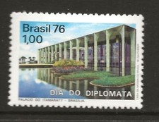 Brazil 1976. 1.00(Cr) The Day for Diplomats stamp. Unused