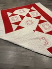 Quilt Homemade Queen Size 89’’x100’’ Red Hearts Pattern Cotton Hand Stitched — photo 7