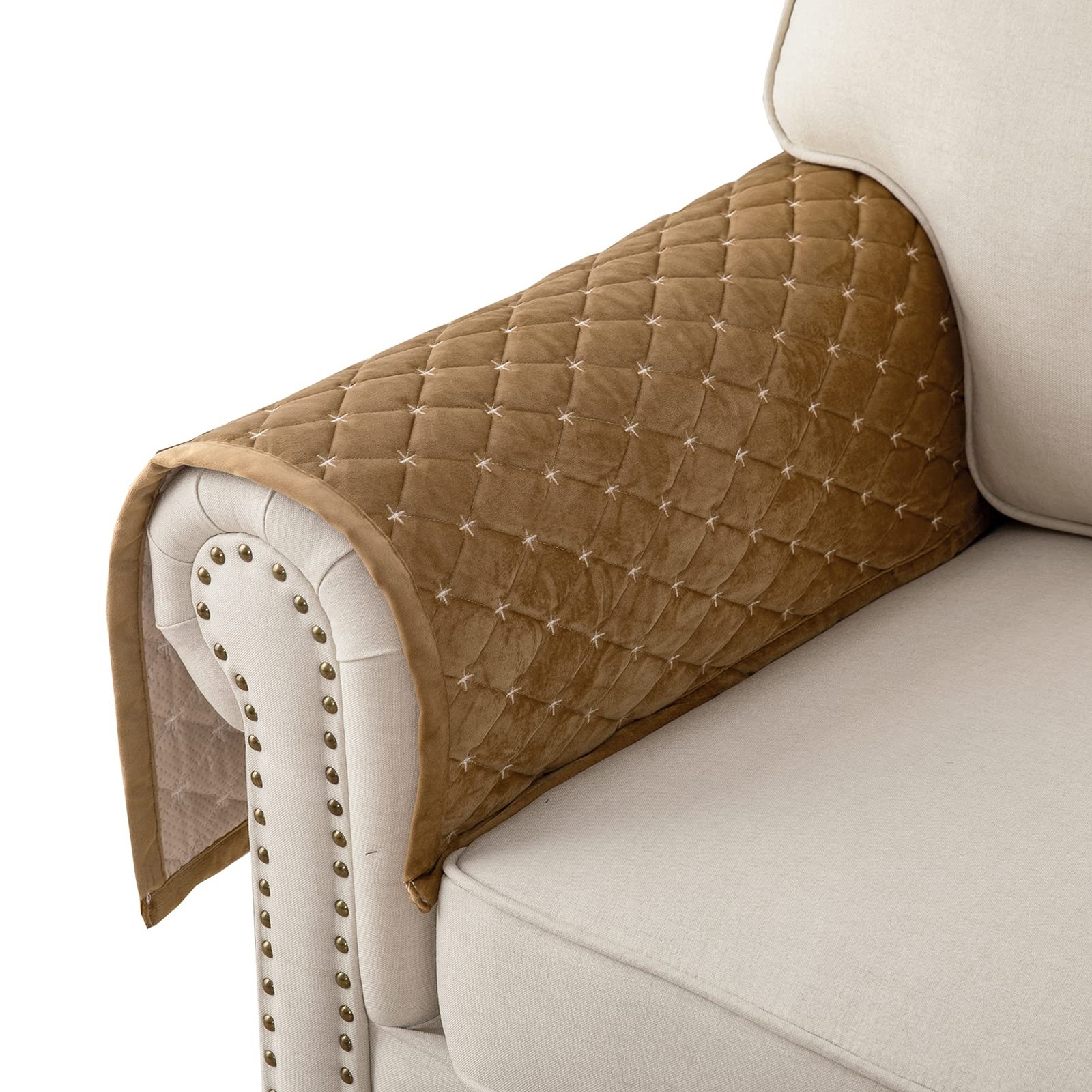 Couverture canape anti griffes pour proteger les accoudoirs des chats