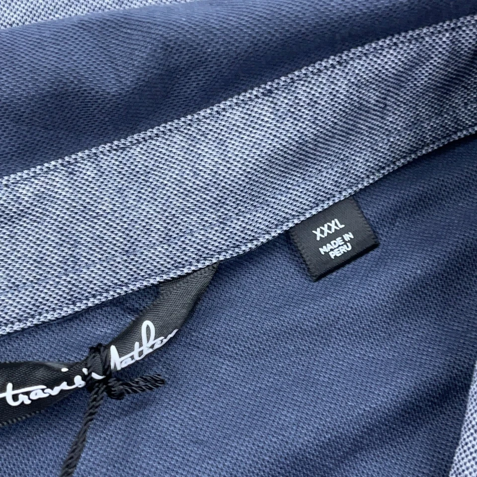 Dallas Cowboys Polo Shirt Men 3XL Blue Travis Matthew Miller Light Performance - Image 3 of 4