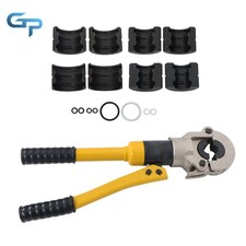 8Mt Hydraulic Clamp Copper Tube Crimper with 4 Dies (H16 TH20 TH26 TH32) Set