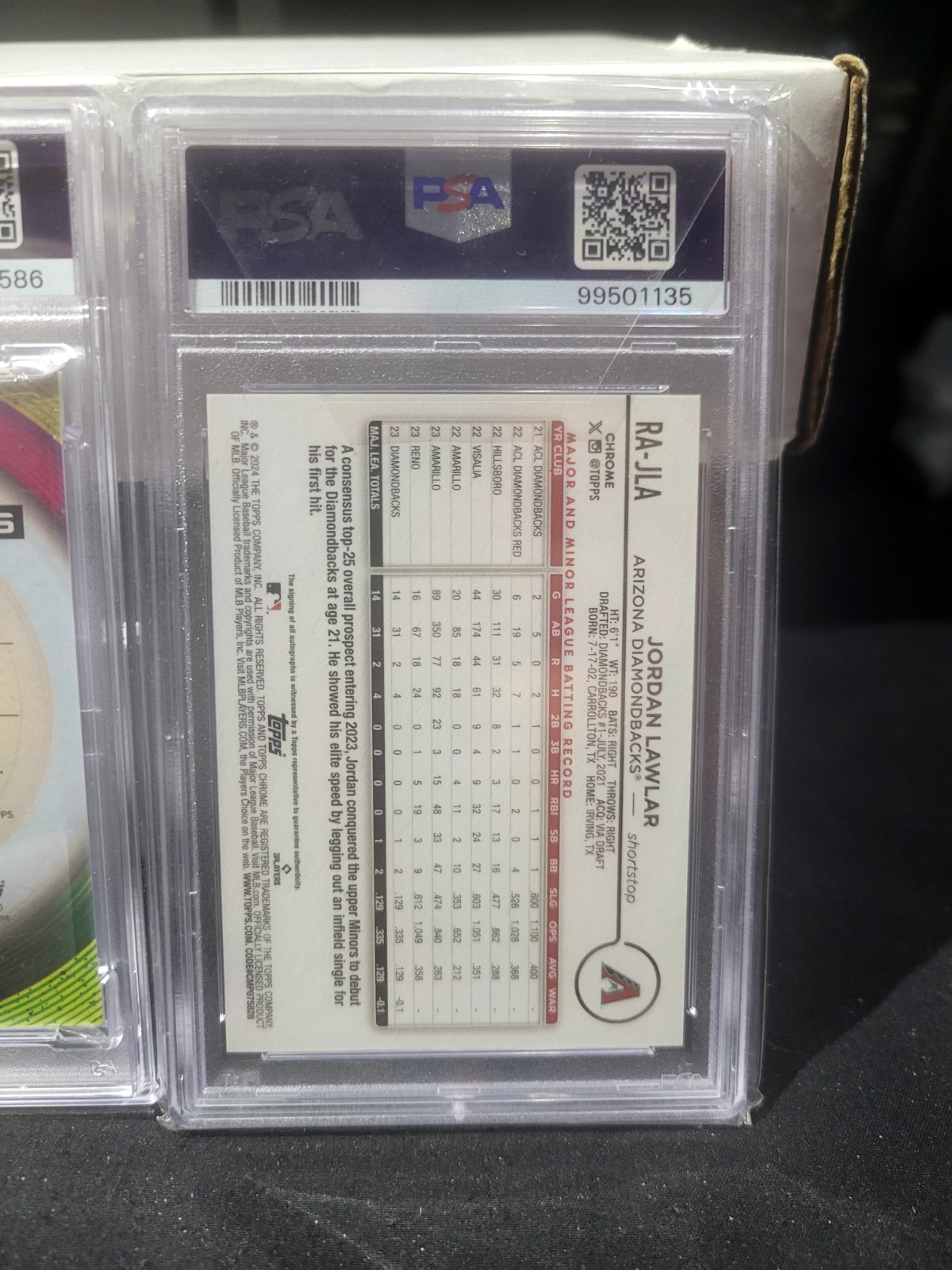 ⚾️🔥Lot Of (4) Autos Jordan Lawler (2) PSA 10's (1)PSA 9 (1) Raw #'erd D Backs⚾️ view 3