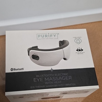 Purify Bluetooth Electric Eye Massager w/ Heat, Vibration, Folding